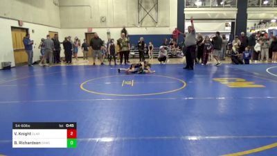 54-60 lbs Final - Vayda Knight, Clarksburg vs Brielle Richardson, CKWC