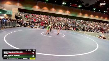 105 lbs Champ. Round 1 - Blessin Christensen, Lassen vs Mia Grace Rabara, St. Mary`s