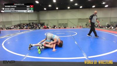 105 lbs Rr Rnd 2 - Tayden Tuttle, Washington 14U vs David Lopez, Northern Colorado 14U