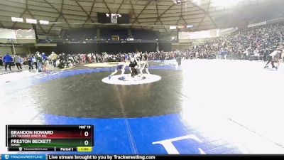 74 lbs Champ. Round 3 - Preston Beckett, NWWC vs Brandon Howard, Fife Thunder Wrestling