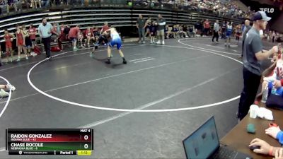 105 lbs Round 2 (6 Team) - Raidon Gonzalez, Indiana Blue vs Chase Rocole, Nebraska Blue