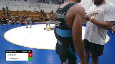 126 lbs Cons. Round 4 - Kobe Negrete, Wright WA vs Leo Champagne, NorCal Takedown