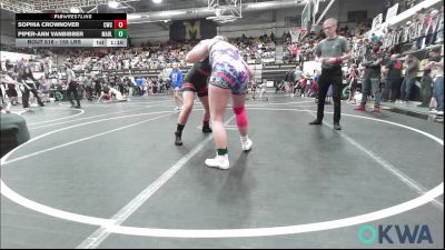 155 lbs Rr Rnd 1 - Sophia Crownover, CacheWrestlingClub vs Piper-Ann VanBibber, Marlow Outlaws