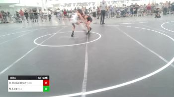 88 lbs 2nd Place - Declan Rickel Cruz, Team Aggression vs Noah Lira, Inland Elite WC