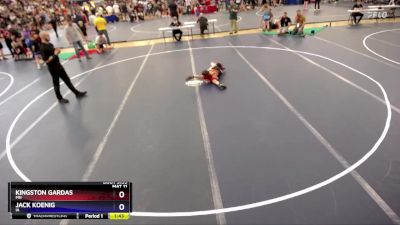 77 lbs 3rd Place Match - Kingston Gardas, MN vs Jack Koenig, IA