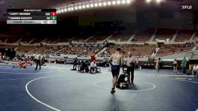 144-D3 Champ. Round 1 - Tanner Hazlett, Eastmark High School vs Carty Behmer, Cactus Shadows High School