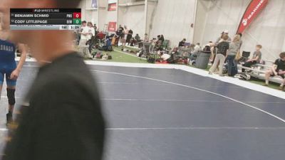 120 lbs Cons. Rd Of 32 - Benjamin Schmid, Pinnacle Wrestling School vs Cody Littlepage, Bald Eagle Wrestling