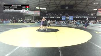 Boys 4A 285 lbs Quarterfinal - Jesse Mains, Emerald Ridge vs Mikey Lawrence, Lake Stevens