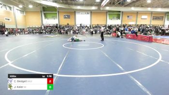 120 lbs Round Of 32 - Caiden Skidgell, Dirigo vs Jack Kaler, Bishop Guertin