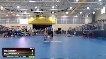 132 lbs Cons. Round 2 - Braxton Sandlin, Saltillo vs Gavyn Shaner, Oxford High School