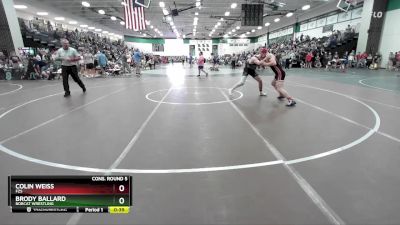 144 lbs Cons. Round 5 - Brody Ballard, Bobcat Wrestling vs Colin Weiss, Fzs