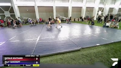 140 lbs Cons. Round 3 - Natalie Southard, UT vs Riley Bancroft, CA