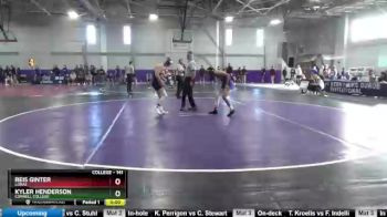 141 lbs Cons. Round 5 - Kyler Henderson, Cornell College vs Reis Ginter, Loras