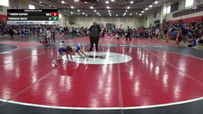 45 lbs Cons. Round 3 - Krew Kafer, MATPAC Wrestling - ND vs Thomas Seck, STMA Knights