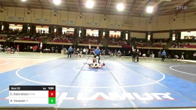 144 lbs Round Of 64 - Clayton Gabrielson, St. Mary's Ryken vs Anthony Vazquez, St. Anne-Pacelli Catholic School