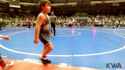 46 lbs 3rd Place - Roman Hicks, R.A.W. vs Cannon Corley, Choctaw Ironman Youth Wrestling