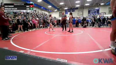 117 lbs Rr Rnd 1 - Zoe Parish, Wagoner Takedown Club vs Brinlee Taylor, Lady Outlaw Wrestling Academy