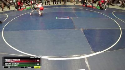 59 lbs 1st Place Match - Edgar Garcia, Colorado Outlaws vs Kellen Wright, Kanab Cowboys