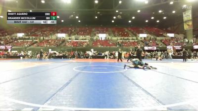 137 lbs Cons. Round 4 - Brander McCollum, Ronan Wrestling Club vs Rhett Aguero, Snake River Wrestling Club