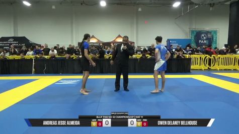 Owen Delaney Bellhouse vs Andreas Jesse Almeida 2026 Pan IBJJF Jiu-Jitsu No-Gi Championship