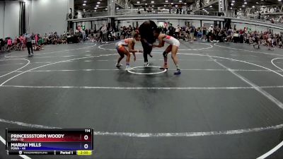 114 lbs Finals (2 Team) - Princessstorm Woody, MWA vs Mariah Mills, POWA