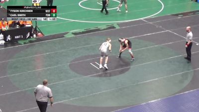 157 lbs Quarterfinal - Tyson Kirchner, West Shore vs Cael Smith, Penns Valley