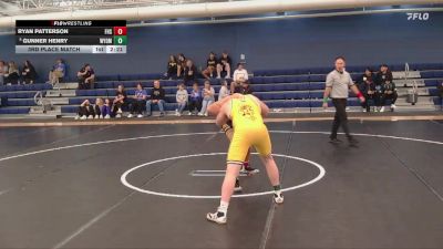 197 lbs 3rd Place Match - Gunner Henry, Wyoming vs Ryan Patterson, Fort Hays State