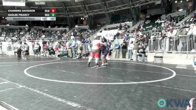 Quarterfinal - Channing Davidson, Roland Youth League Wrestling vs Hadlee Piearcy, Buck Pride Wrestling