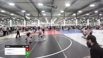 109 lbs Final - Derek Wade, Mustang WC vs Jos Wong, Colorado Top Team