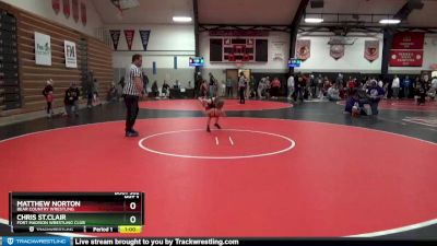 2 lbs Quarterfinal - Matthew Norton, Bear Country Wrestling vs Chris St.clair, Fort Madison Wrestling Club