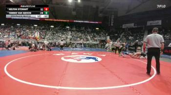 3A-144 lbs 5th Place Match - Timber Van Gieson, Lyman vs Kelton Stewart, Glenrock