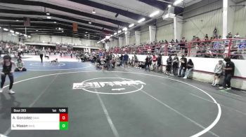 69 lbs Semifinal - Aj Gonzalez, Savage House WC vs Lane Mason, Badlands WC