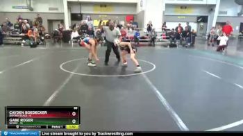 88 lbs Round 2 (6 Team) - Gabe Roger, NCWAY vs Cayden Boedecker, Daytrip Black