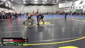 197 Freshman/Soph Round 1 - Julian Flores, Henry Ford College vs Daxton Looney, Adrian