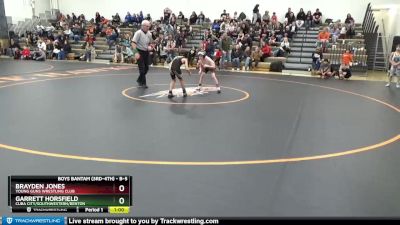 B-5 lbs Cons. Semi - Brayden Jones, Young Guns Wrestling Club vs Garrett Horsfield, Cuba City/Southwestern/Benton