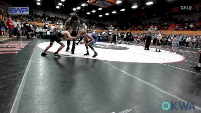 70 lbs Quarterfinal - Gage McElfresh, Shelton Wrestling Academy vs Kaisan Thompson, Clinton Youth Wrestling