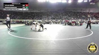 B4A-106 lbs 1st Place Match - Dylan Renna, Weatherford vs Mason Burnham, Catoosa