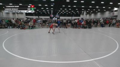 88 lbs Champ. Rd Of 32 - Cameron Ramp, Backyard Brawlers Midwest vs Landon Rowley, Topeka Blue Thunder Wrestling Club