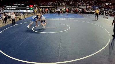 D 1 132 lbs Cons. Round 4 - Karlin Ducote, Sulphur vs Liam Ritchie, St. Paul`s