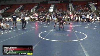 180 lbs Semis & 1st Wrestleback (8 Team) - Ricky Smith, Impact Wrestling Club vs Kasen Johnson, BadBass Green