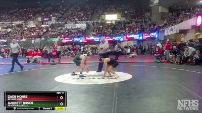 AA - 120 lbs Semifinal - Garrett Bosch, Glacier (Kalispell) vs Zach Morse, Billings West