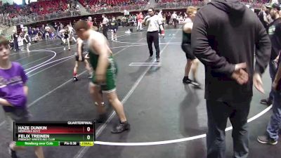 60 lbs Quarterfinal - Haze Dunkin, Nebraska Boyz vs Felix Treinen, Fremont Wrestling Club