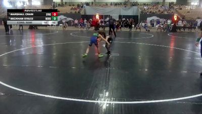 65 lbs Cons. Semi - Marshall Crain, Seymour Youth Wrestling Club vs Beckham Steltz, Williamson Co Wrestling Club