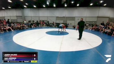 132 lbs Placement Matches (8 Team) - Jaden Valdez, Texas A vs Sam Herring, Pennsylvania