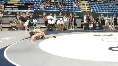 157 lbs Champ. Rd Of 128 - Garon Kaiser, Oklahoma vs Gregory Green, New York