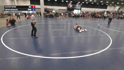 84.7-92.1 lbs Cons. Quarters - Iilayah Dunn, Viking Wrestling Club (IA) vs Piper Gengler, WWC Wrestling