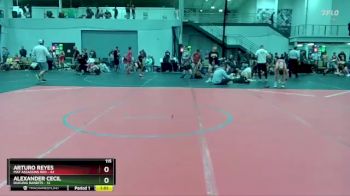115 lbs Round 4 (6 Team) - Alexander Cecil, Dueling Bandits vs Arturo Reyes, Mat Assassins Red