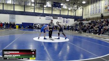 130 lbs Champ. Round 1 - Brennen Roberts, Palmer High School vs Sam Fridriksson, Soldotna