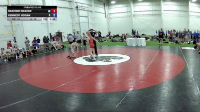 95 lbs Heather Weaver, Oklahoma vs Kennedy Hogan, Illinois