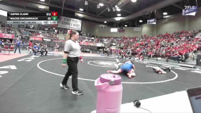 3A 235 lbs Semifinal - Macee Ercanbrack, Juab vs Aspen Clark, Richfield